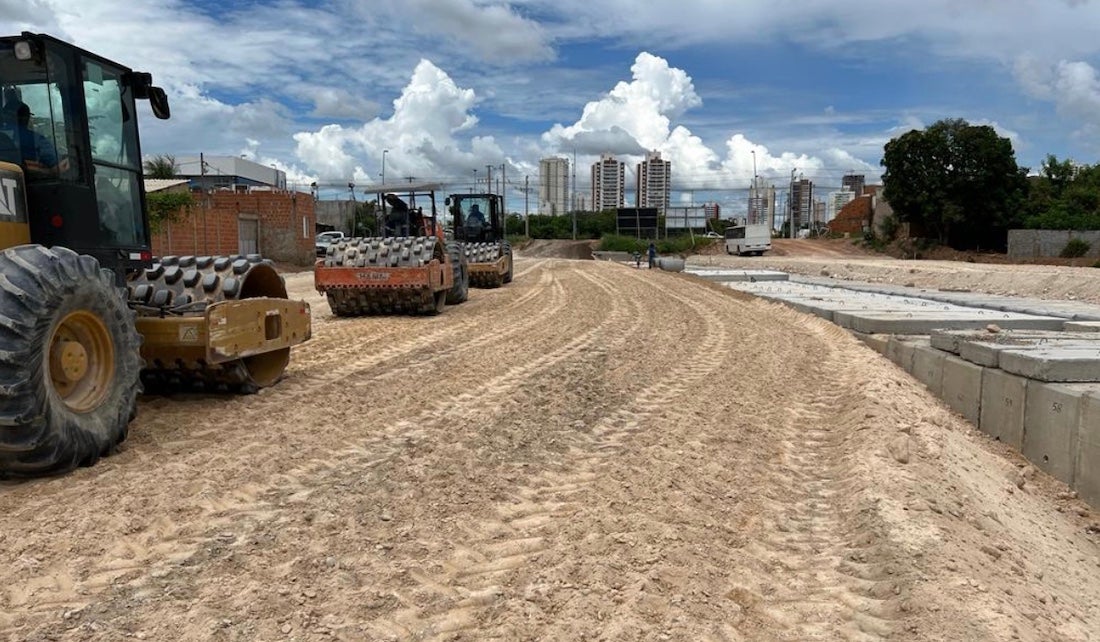 Obra de prolongamento de avenida em Cuiabá entra na reta final