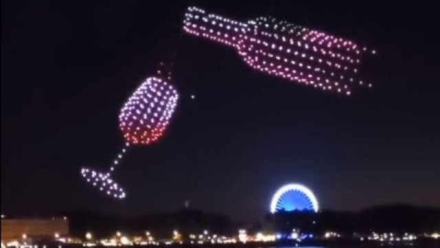 Incrível show de drones ilumina o céu na ‘Bordeaux Fête le Vin’; veja!
