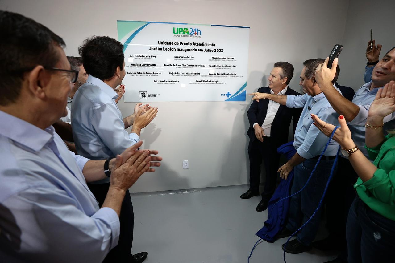 Governador entrega UPA em Cuiabá e diz que ficou obra ficou parada por “incompetência”