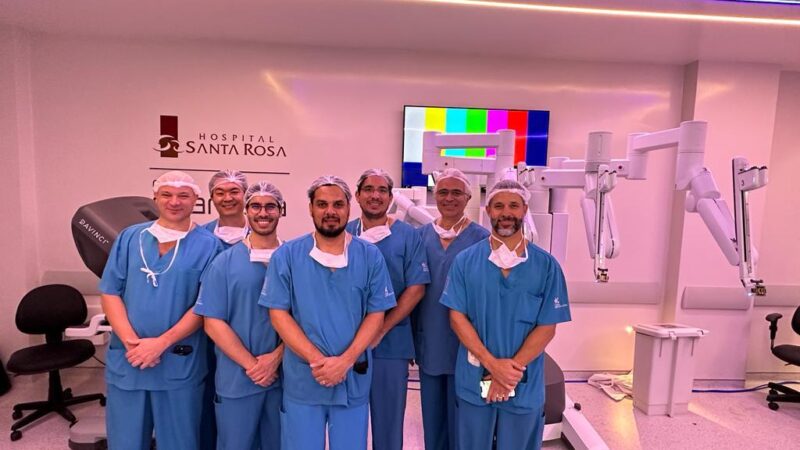 Urologistas realizam a primeira cirurgia robótica de Mato Grosso