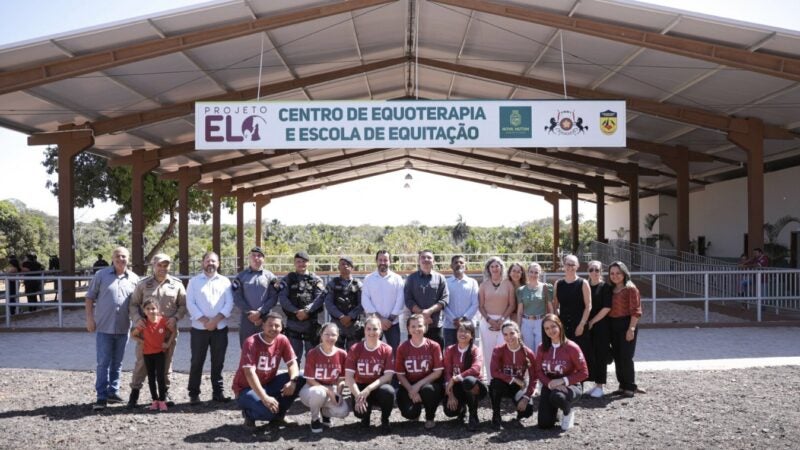 Prefeitura e Polícia Militar inauguram centro de equoterapia 100% SUS em Nova Mutum
