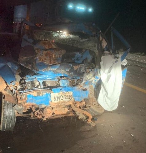 Colisão entre automóvel e carreta na BR-163 em Guarantã do Norte faz uma vitima fatal
