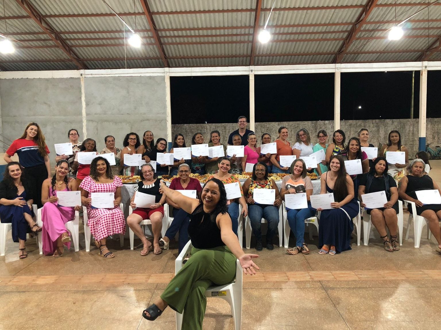 CURSO DE PRODUÇÃO DE SALGADOS QUALIFICA 39 ALUNAS PARA MERCADO DE TRABALHO EM GUARANTÃ DO NORTE