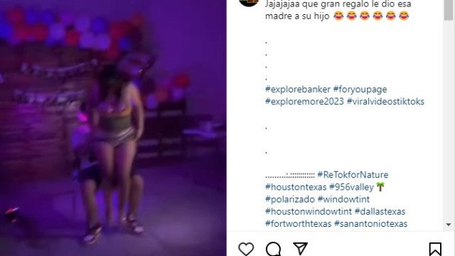 Mãe ‘oferece’ dançarina exótica ao filho em aniversário de 18 anos