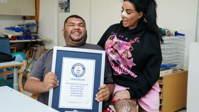 Filho de Katie Price quebra recorde mundial e modelo do OnlyFans celebra