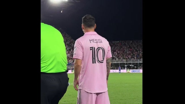 Ovacionado: a reação da torcida do Inter Miami à entrada de Messi