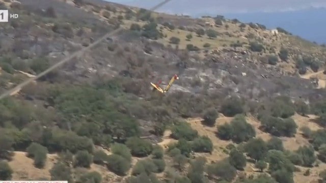 Avião de combate a incêndios cai na Grécia