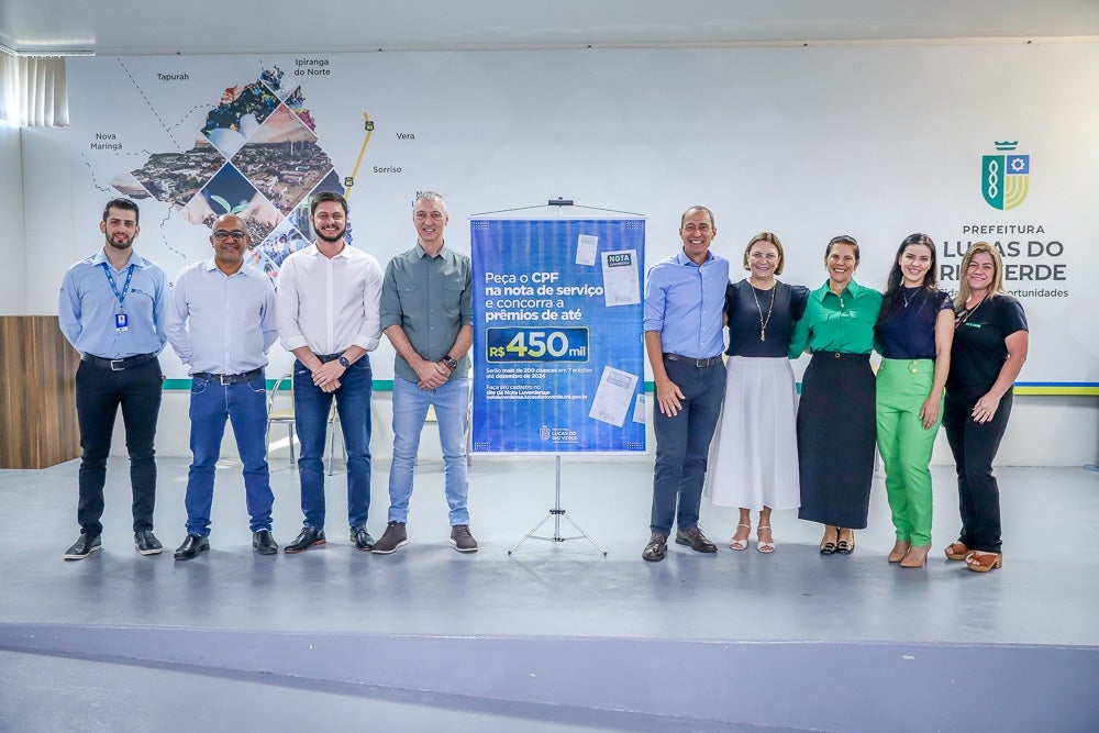 Prefeitura de Lucas lança campanha para incentivar nota fiscal no setor de serviços; R$ 450 mil em prêmios