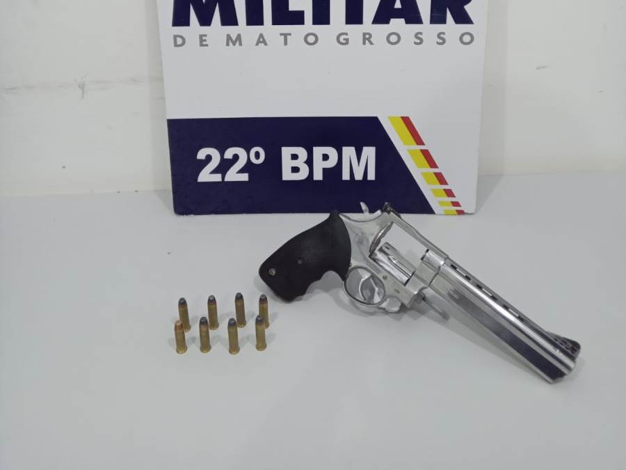 Homem é preso em Peixoto de Azevedo com revolver Magno 357