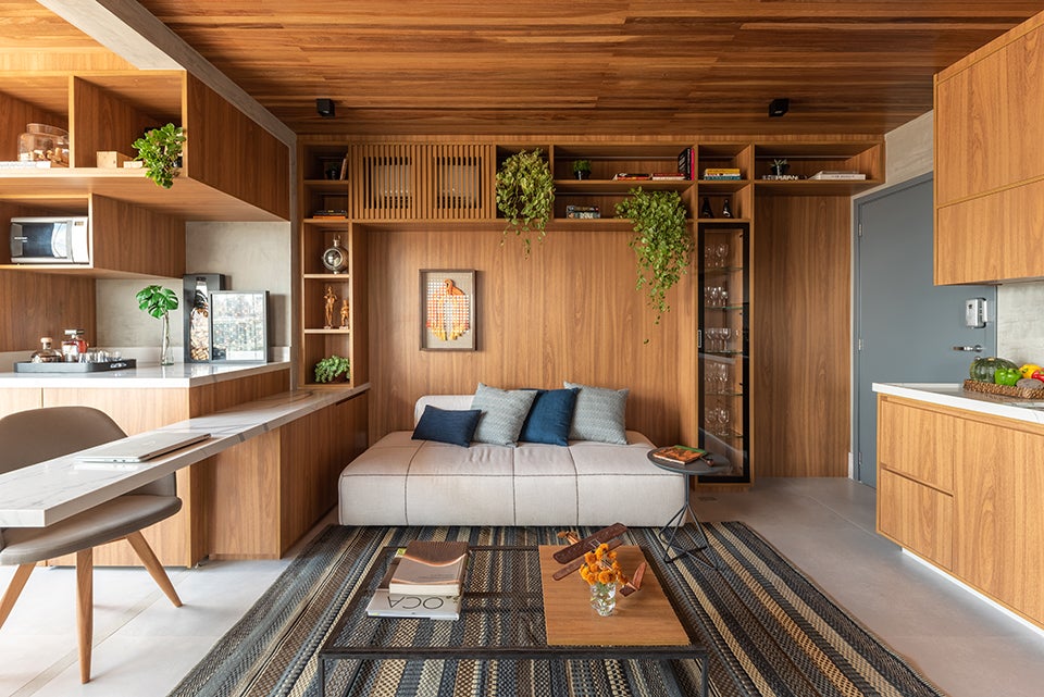 Forro de madeira levam elegância e funcionalidade para os ambientes