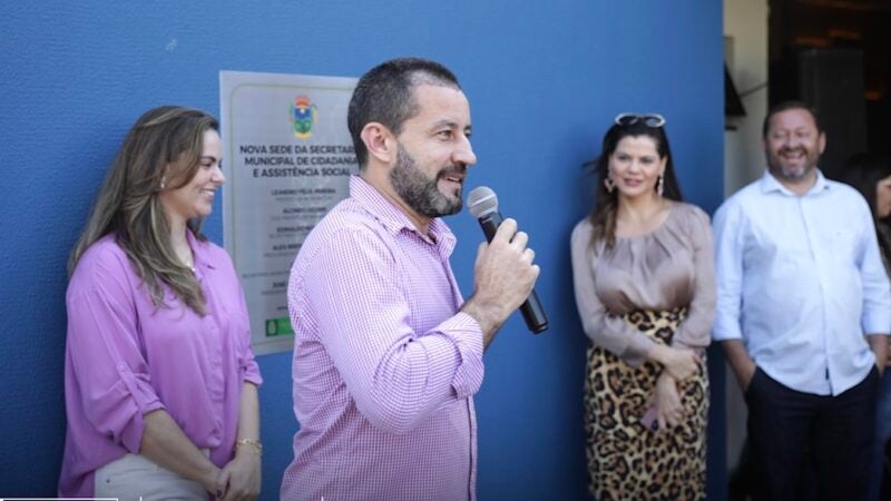 Prefeito inaugura sede da secretaria de Ação Social de Nova Mutum