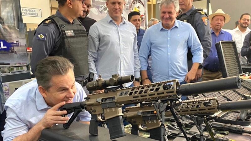 Governador entrega em Sinop leitos de UTI e cuidados intermediários no regional e armamento para polícia