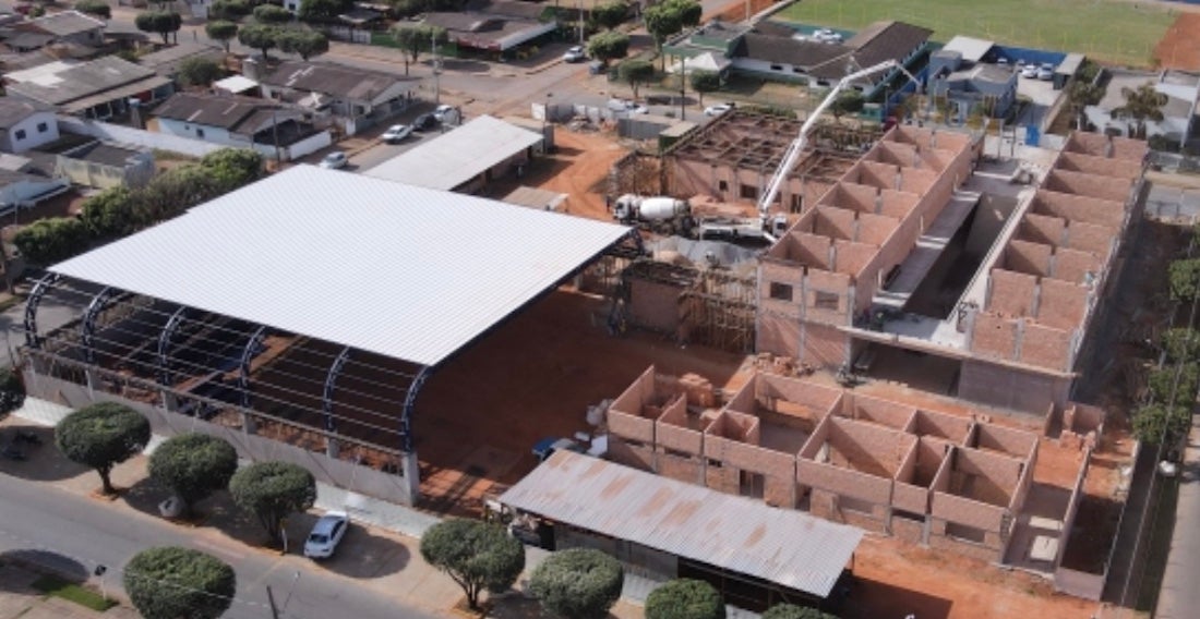 Executados 50% das obras da escola para 400 alunos em Lucas do Rio Verde