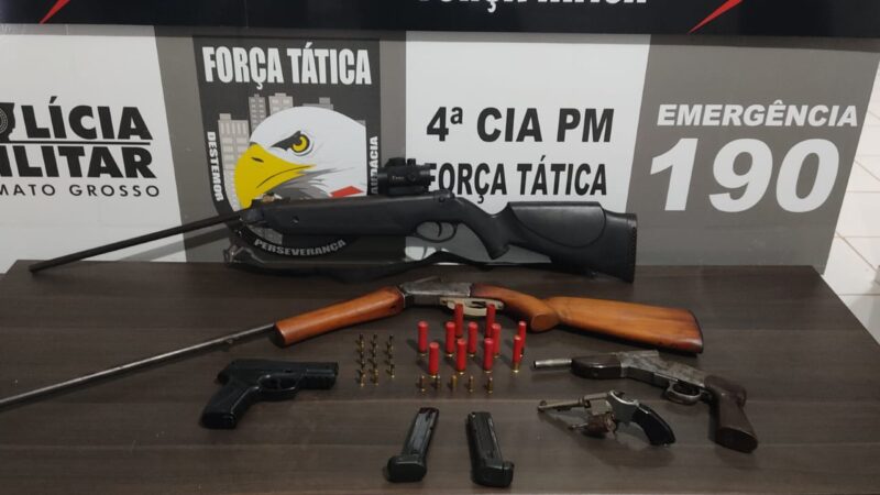 Em Guarantã do Norte PM prende dois suspeitos de cometerem roubos na zona rural