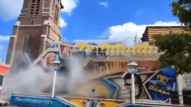 Brinquedo falha e arremessa pessoas em parque de diversões na Bélgica