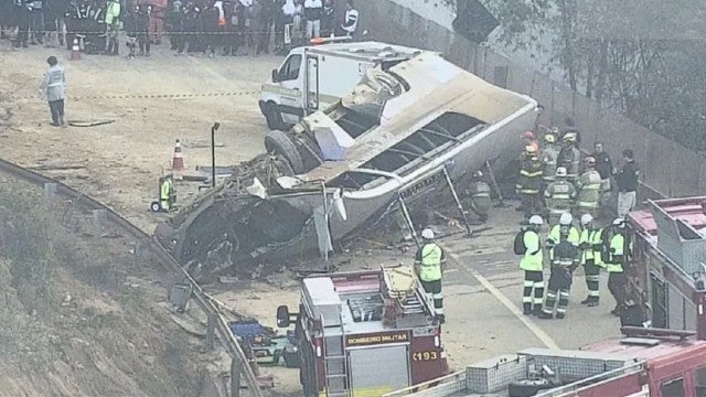 Sete mortos em acidente com ônibus de torcedores do Corinthians