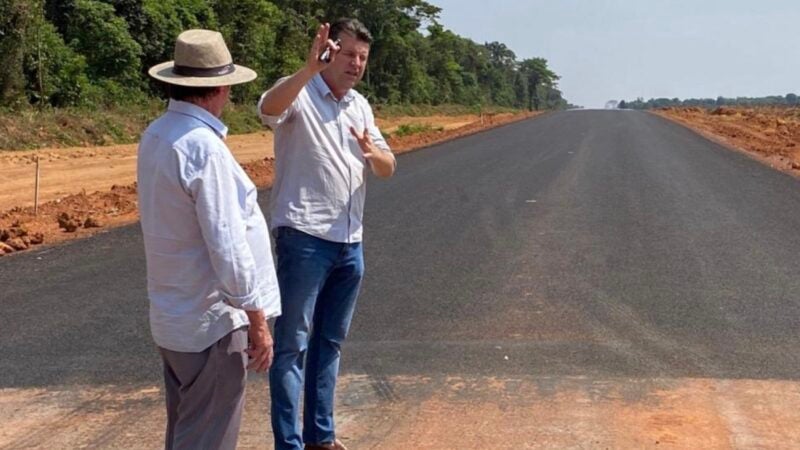 Sorriso: Lafin inspeciona asfaltamento de duas rodovias e diz que Mauro tem ‘olhar humanizado’