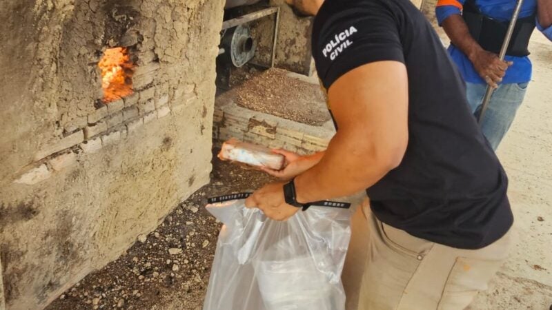 Policia Civil de Guarantã do Norte realizou incineração de drogas