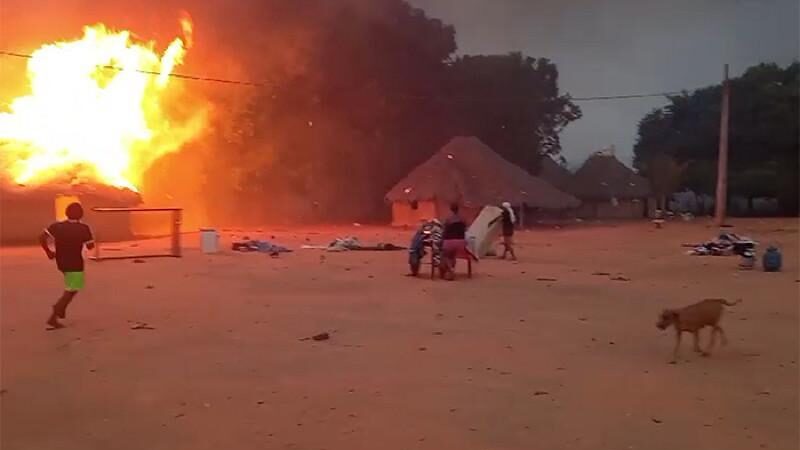 Estado leva ajuda humanitária à aldeia atingida por incêndio em Campinápolis