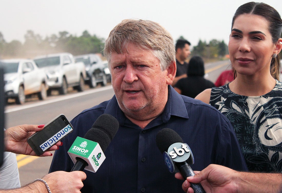 Sinop: inaugurado asfaltamento em região de chácaras