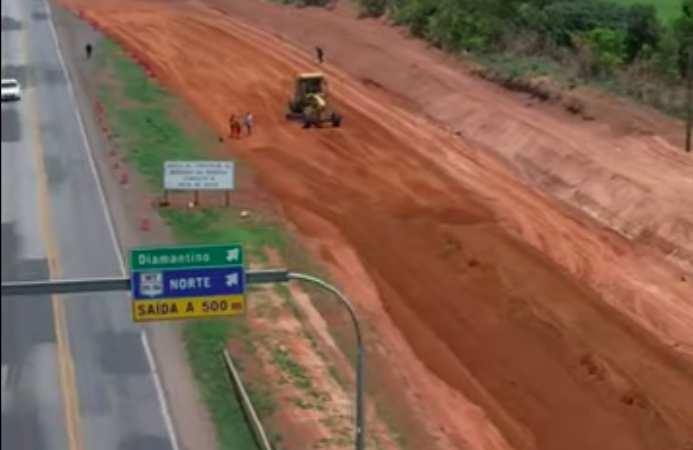 Duplicação de 30 km da BR-163 entre Nova Mutum e Diamantino deve ficar pronta até o final do ano
