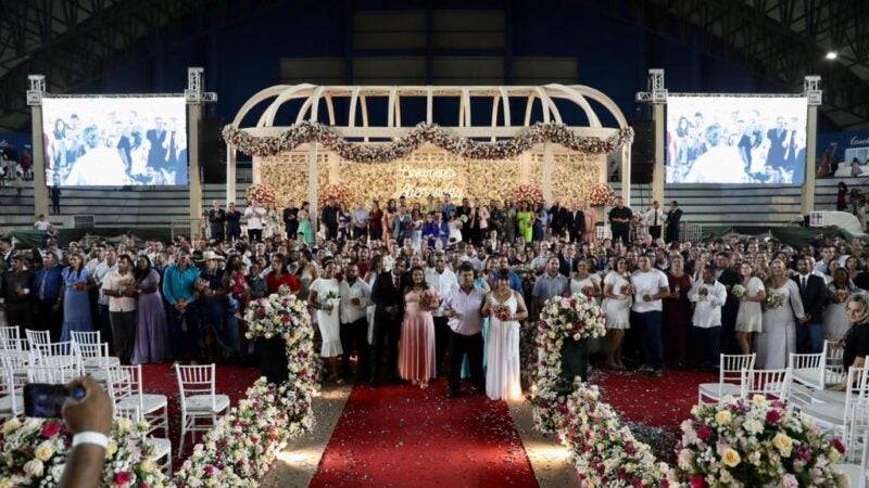 Governo de MT promove casamento comunitário de mais de 200 casais na região Araguaia