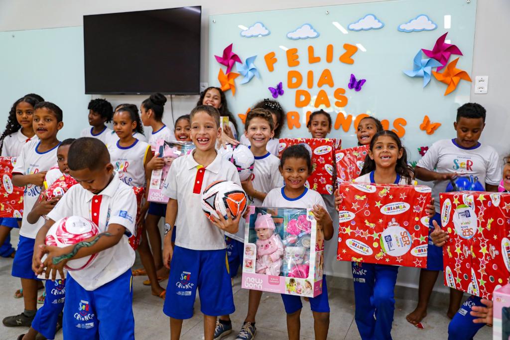 Festividades de dia das crianças atendem mais de 500 alunos em unidade escolar do Ser Família em Mato Grosso