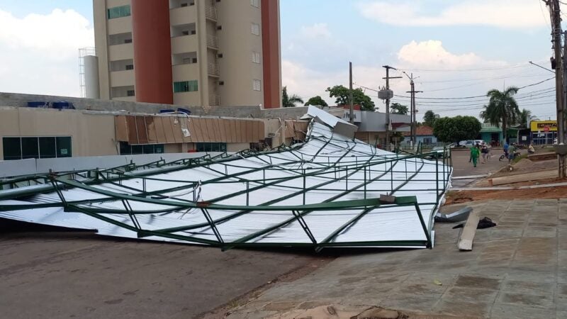 Chuva com forte vento causa prejuízo em Guarantã do Norte