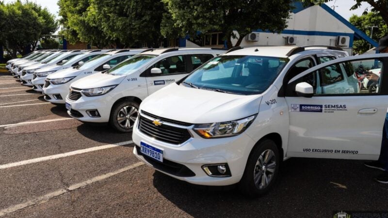Sorriso recebe 9 veículos para secretaria de Saúde; investimento de R$ 1,2 milhão