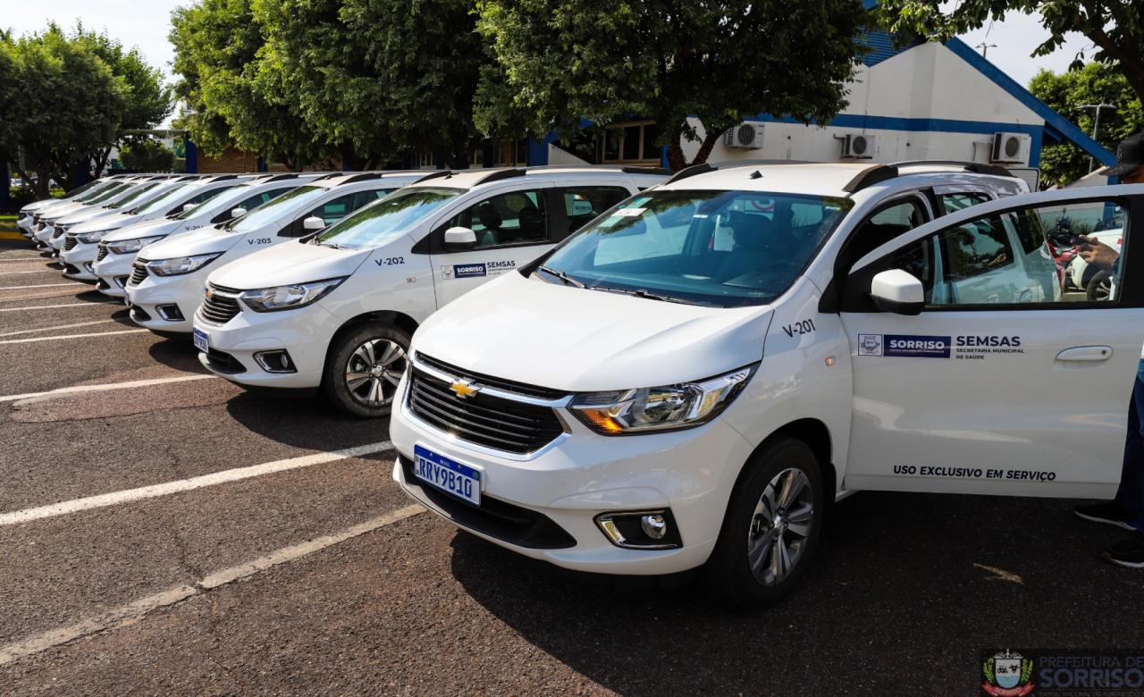 Sorriso recebe 9 veículos para secretaria de Saúde; investimento de R$ 1,2 milhão