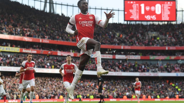 Substituto de Gabriel Jesus, Nketiah faz 3 gols em vitória do Arsenal sobre lanterna Sheffield