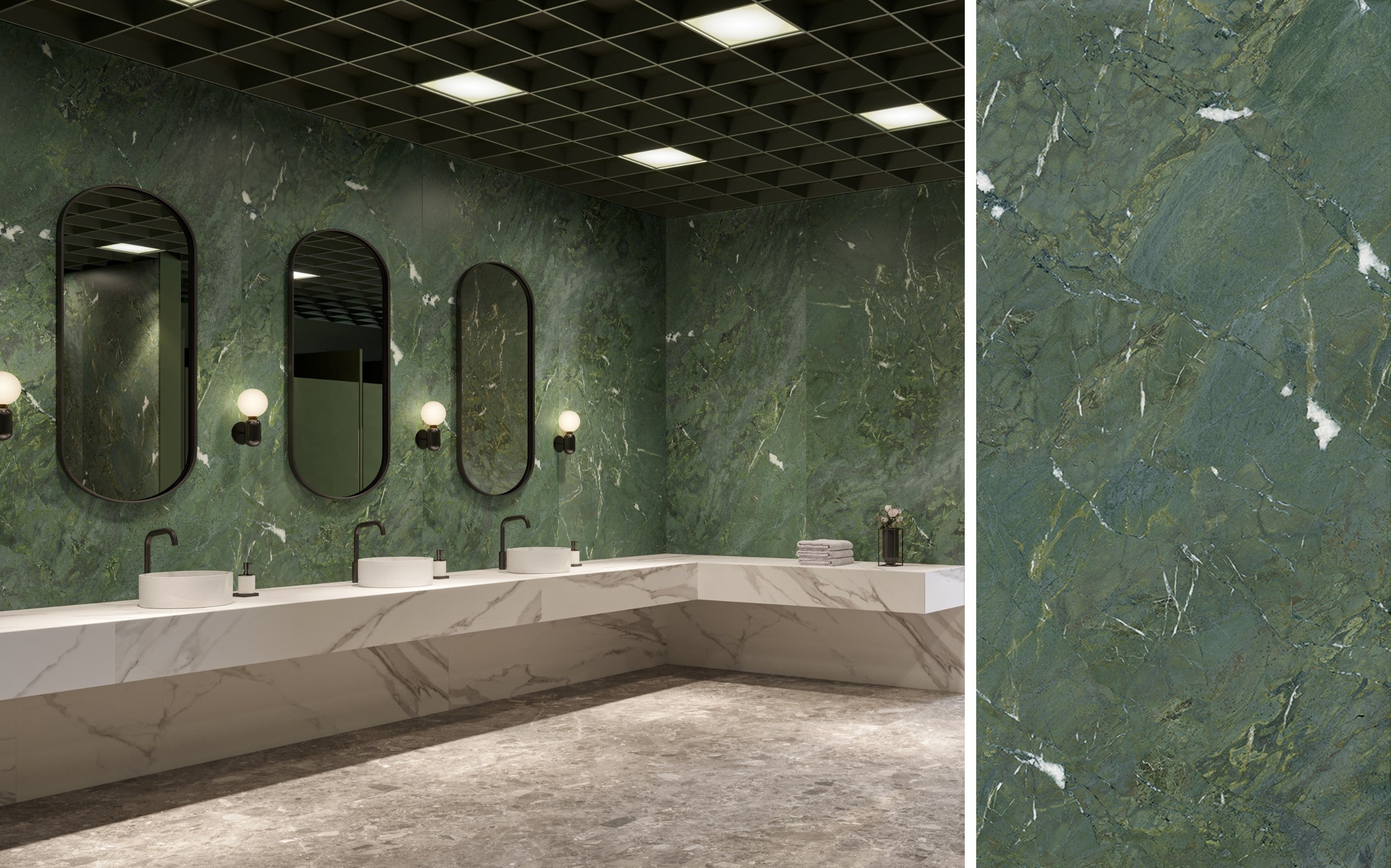 A exuberância do verde: revestimentos que transformam os ambientes em obras de arte e da natureza