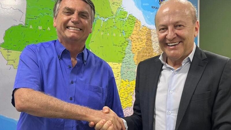 Governador em exercício, Pivetta se encontra com Bolsonaro em Brasília