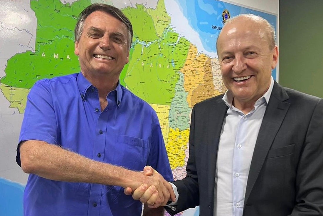 Governador em exercício, Pivetta se encontra com Bolsonaro em Brasília