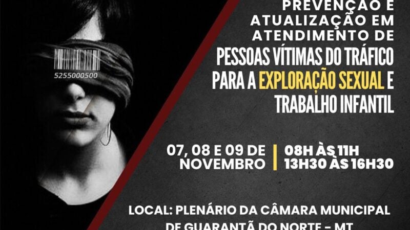 Capacitação para atendimento a vítimas do tráfico de pessoas para exploração sexual e trabalho Infantil 
