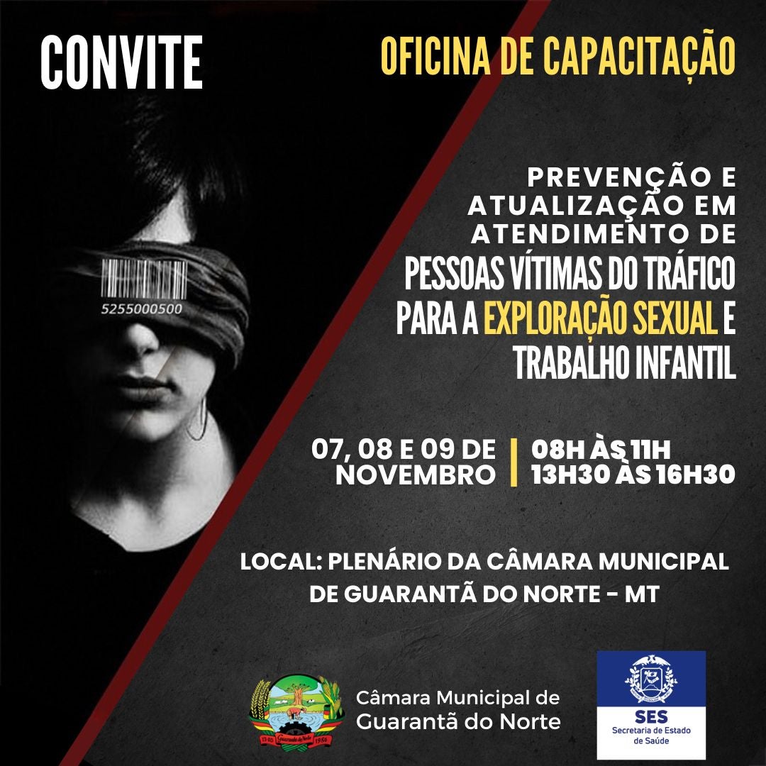 Capacitação para atendimento a vítimas do tráfico de pessoas para exploração sexual e trabalho Infantil 