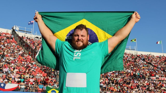 Darlan Romani é ouro no arremesso de peso e Marlene Santos vence nos 400m com barreira