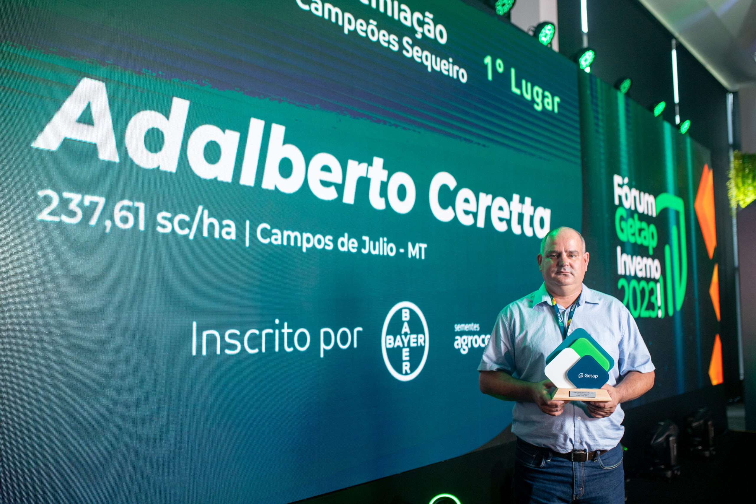 Produtor de Mato Grosso é campeão nacional colhendo 237,6 sc/ha de milho