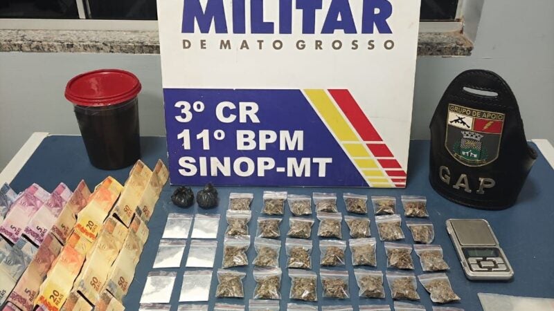 PM apreende adolescente que vendia drogas em praça