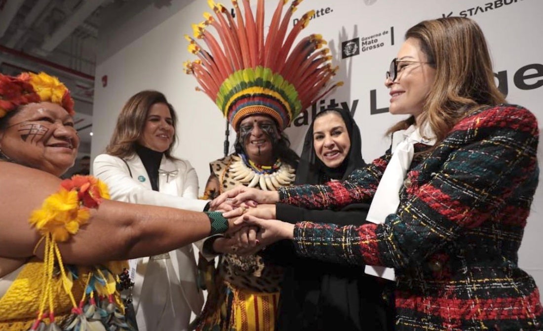 Presidente de conselho de mulheres dos Emirados Árabes elogia Virginia e programas sociais de MT durante a COP 28