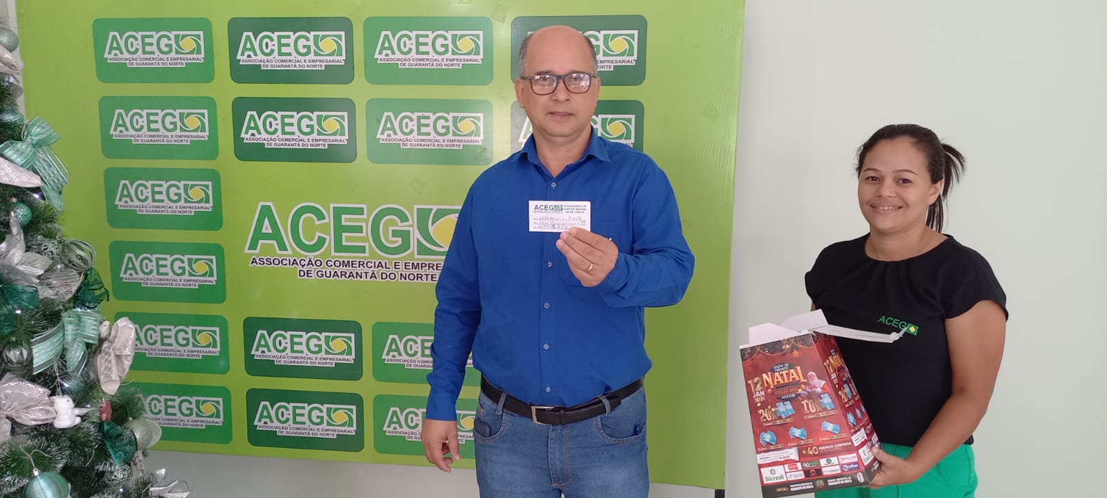ACEG realizou dois sorteios de mil reais cada