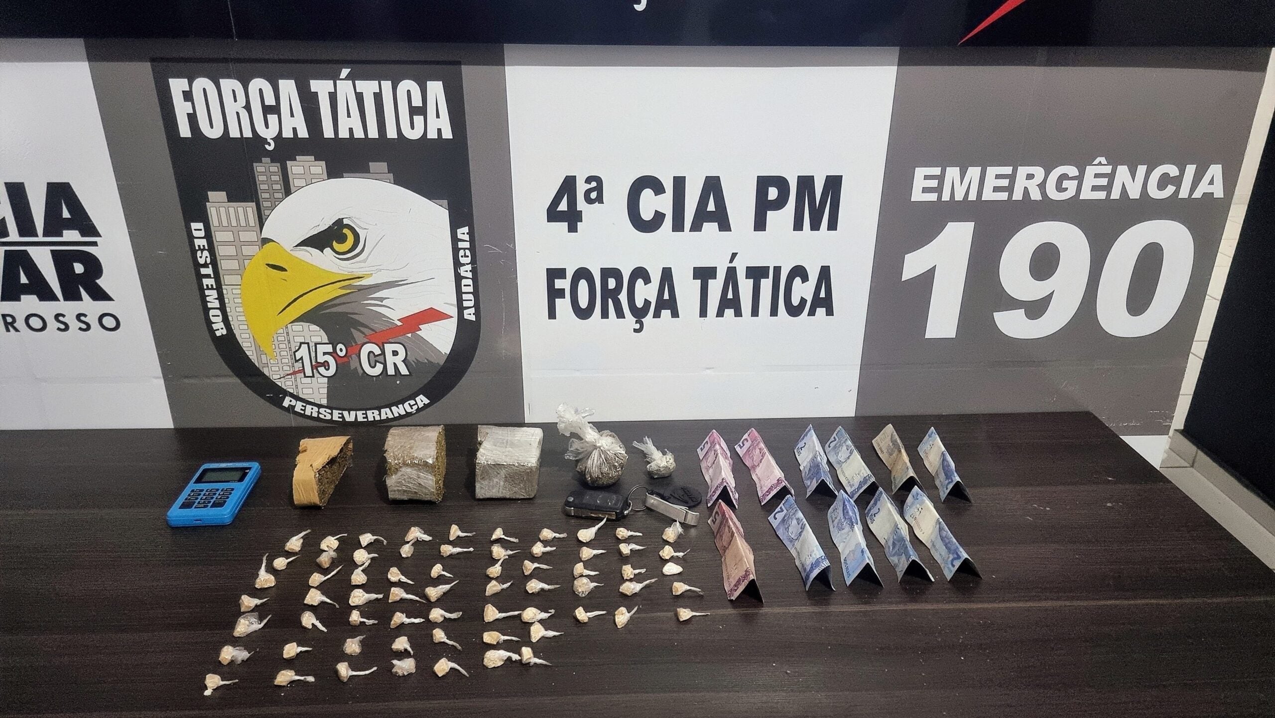 Força Tática de Guarantã do Norte prende elementos por tráfico de droga