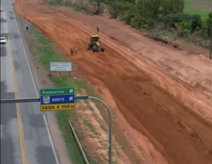 Vídeo: avança duplicação da BR-163 entre Posto Gil e Nova Mutum