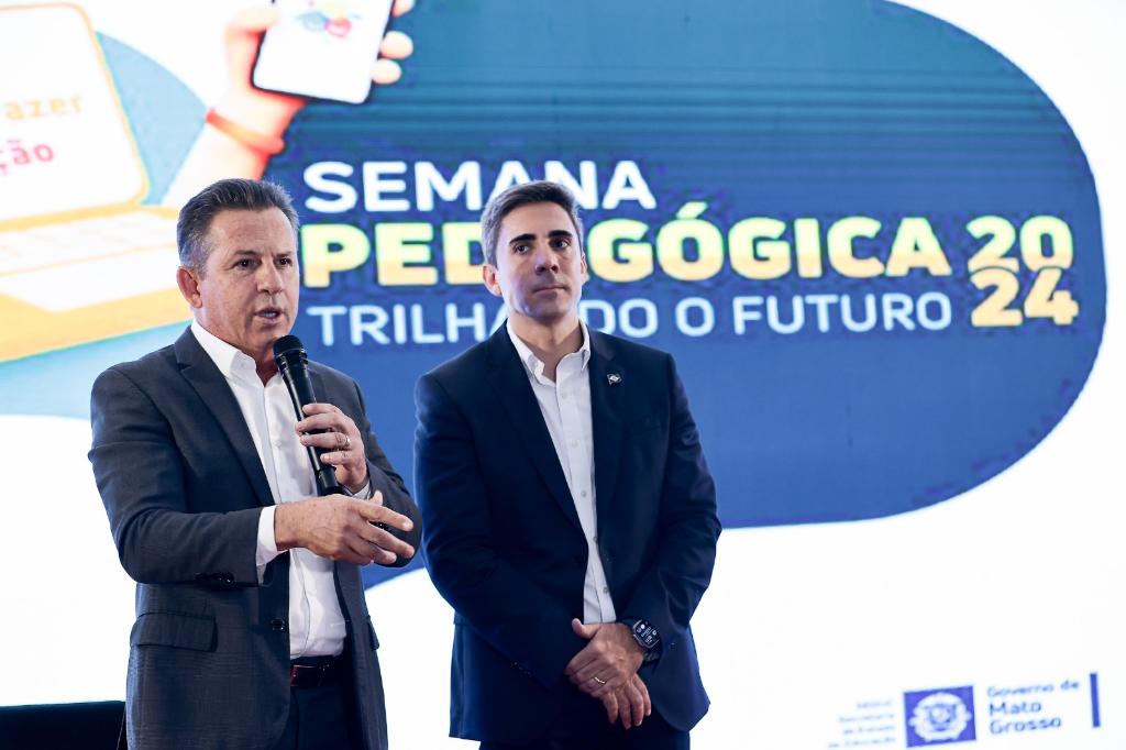 Governador de MT afirma que educação é “prioridade” e promete mais investimentos