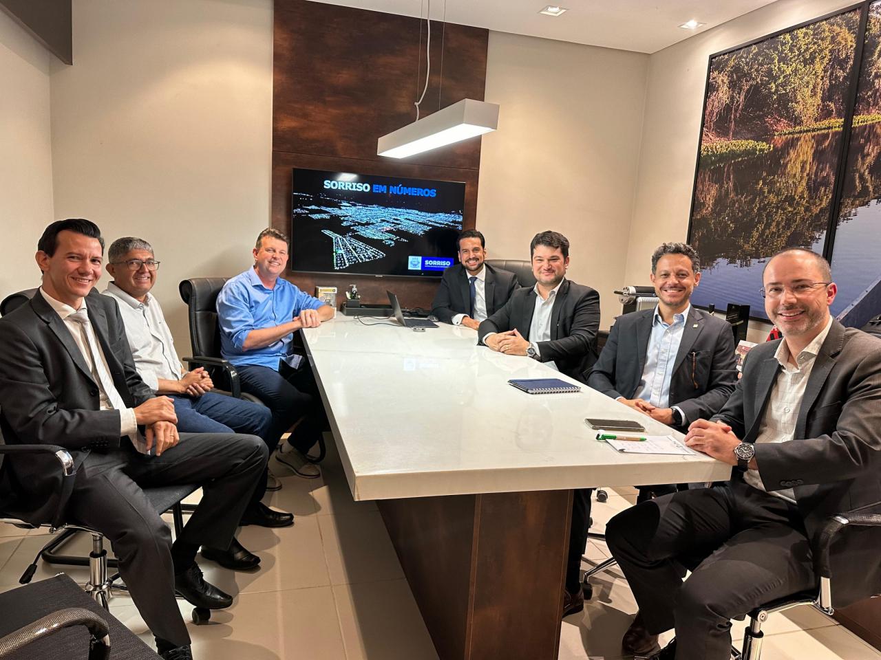 Prefeito apresenta potencialidades de Sorriso para presidente da câmara de comércio Índia-Brasil