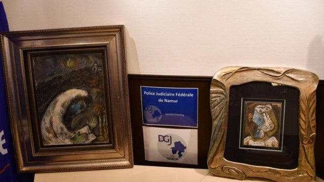 Quadros de Picasso e de Chagall roubados são encontrados na Bélgica