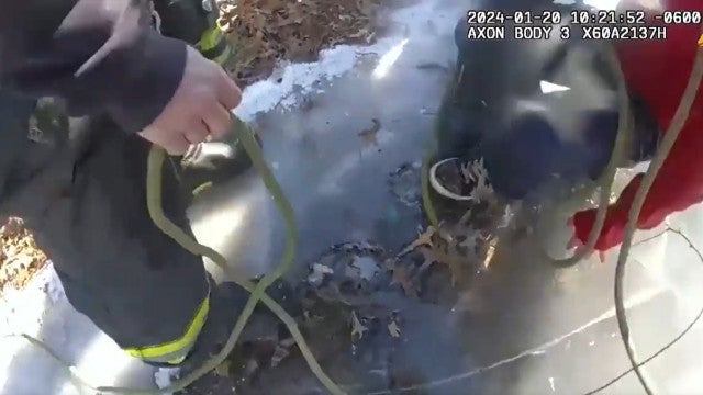 Polícia resgata criança presa em lago congelado nos EUA; veja