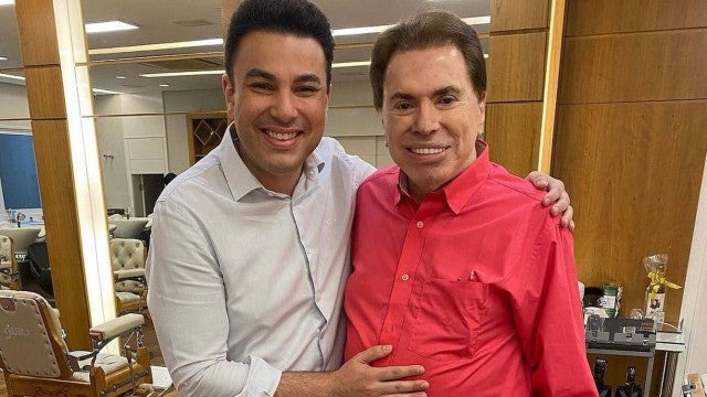 Silvio Santos faz rara aparição em salão de beleza e exibe novo visual