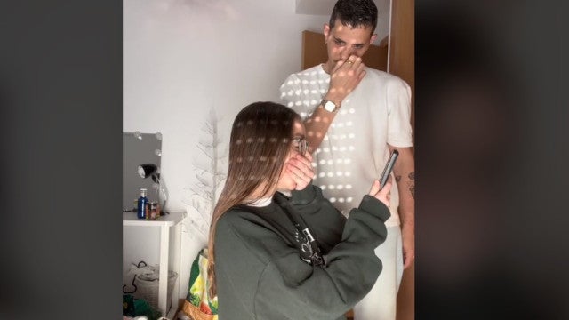 Mulher pede ao namorado para o cortar o cabelo dela; resultado viraliza