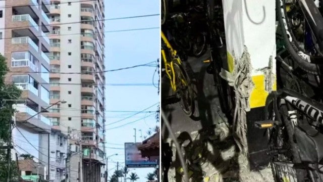 Moradores evacuam prédio da Praia Grande por conta de ‘colapso estrutural’